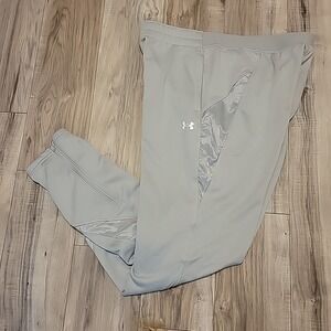 UA Command Command Warm-Up Pants Womens Large Light Gray 1360766 NEW $70